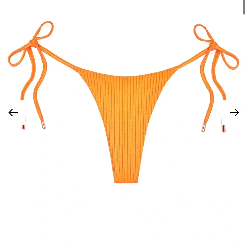 Monday Swimwear Palma Bottom - Clementine Wide Rib